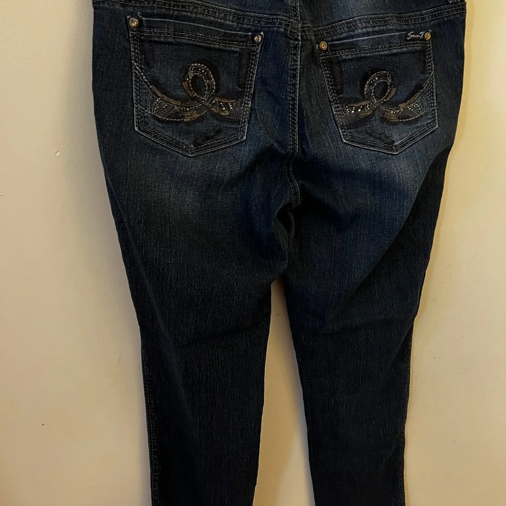 Seven7 Blue Skinny Jeans Versatile Style